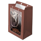 Sac Cadeau Moyen Affiche de funiculaire de Funiculaire Le Brevent (Dos Angle)