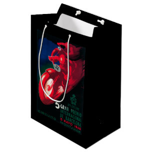 Sac Cadeau Moyen Affiche de moto de Premio Internat'l de mamie 5