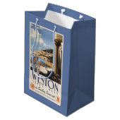 Sac Cadeau Moyen Affiche de négligence de chemin de fer de côte de (Dos Angle)