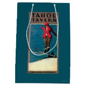 Sac Cadeau Moyen Affiche de promo de taverne de Tahoe (Dos)