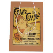 Sac Cadeau Moyen Affiche de publicité d'E. Deb Ray Champagne (Dos)