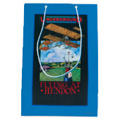 Sac Cadeau Moyen Affiche finie Grahame-Blanche et plate d'aérodrome (Dos)