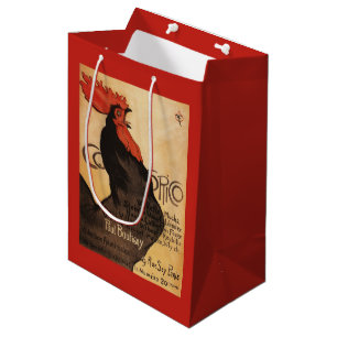 Sac Cadeau Moyen Affiche promotionnelle de coq périodique de