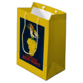 Sac Cadeau Moyen Affiche promotionnelle de Joseph Perrier Champagne (Dos Angle)