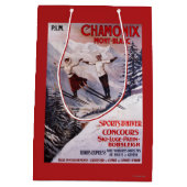 Sac Cadeau Moyen Affiche promotionnelle de ski (Dos)