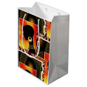 Sac Cadeau Moyen Afrocentrique contemporain (Dos Angle)