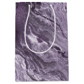 Sac Cadeau Moyen Agate violette cristallisée | Moody Marbled Stone (Devant)