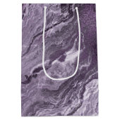 Sac Cadeau Moyen Agate violette cristallisée | Moody Marbled Stone (Dos)