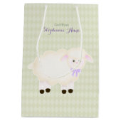 Sac Cadeau Moyen Agneau de baptême (Dos)