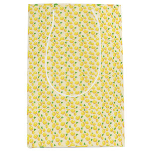 Sac Cadeau Moyen Agrumes, citrons, frais et lumineux