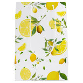 Sac Cadeau Moyen Agrumes TROPICALES FRUITS D'ÉTÉ Citrons d'orange (Dos)