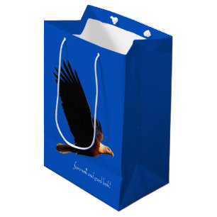 Sac Cadeau Moyen Aigle Bald en vol Adieu et bonne chance!