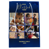 Sac Cadeau Moyen Ajouter Photos Blessé Année Fête Photo (Devant)