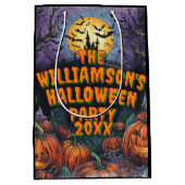 Sac Cadeau Moyen Ajouter un nom Année Halloween (Devant)