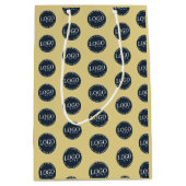 Sac Cadeau Moyen Ajouter votre logo d'entreprise Nom de l'entrepris (Devant)