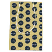 Sac Cadeau Moyen Ajouter votre logo d'entreprise Nom de l'entrepris (Dos)