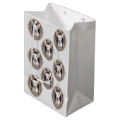 Sac Cadeau Moyen Ajouter votre propre texte (Devant Angle)