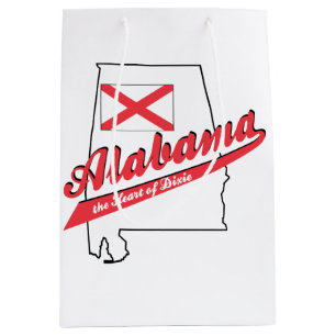 Sac Cadeau Moyen Alabama Cœur de Dixie