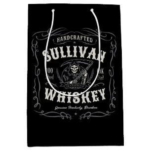 Sac Cadeau Moyen Alcool Vintage AJOUTER NOM Vieux Faucheur Whisky