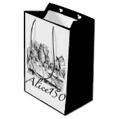 Sac Cadeau Moyen Alice150 Alice dans anniversaire du pays des (Dos Angle)