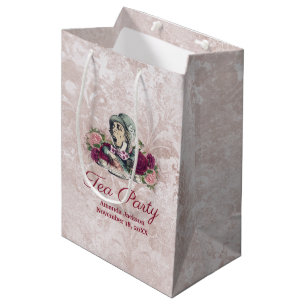 Sac Cadeau Moyen Alice au pays des merveilles La fête du thé de la 