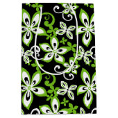 SAC CADEAU MOYEN ALOHA HAWAII (NOIR/LIME) (Devant)