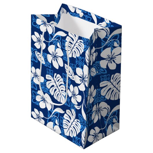 SAC CADEAU MOYEN ALOHA VENDREDI (BLEU) (Devant Angle)