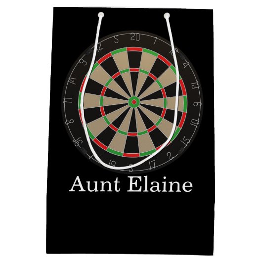 Sac Cadeau Moyen Amant en tableau noir 🎯 😍 fléchettes (Dos)