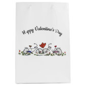 Sac Cadeau Moyen Amateurs de vélo Valentine (Devant)