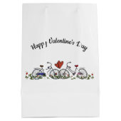 Sac Cadeau Moyen Amateurs de vélo Valentine (Dos)