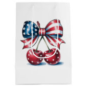 Sac Cadeau Moyen American Bow With Cherries  (Dos)