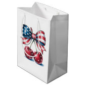 Sac Cadeau Moyen American Bow With Cherries  (Dos Angle)