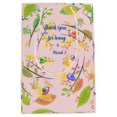 Sac Cadeau Moyen Amis Amusants - (Devant)