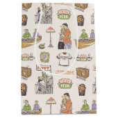 Sac Cadeau Moyen AMIS™ | Icônes de dessin (Devant)