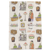 Sac Cadeau Moyen AMIS™ | Icônes de dessin (Dos)