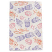 Sac Cadeau Moyen AMIS™ | Pastel Central Perk Motif (Devant)