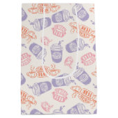 Sac Cadeau Moyen AMIS™ | Pastel Central Perk Motif (Dos)