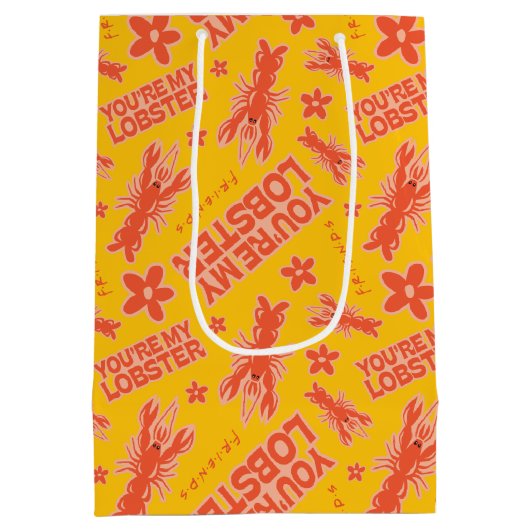 Sac Cadeau Moyen AMIS™ | Vous êtes mon homard Motif vibrant (Dos)