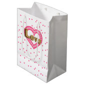 Sac Cadeau Moyen amour (Devant Angle)