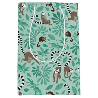 Sac Cadeau Moyen Amour de lémurien pour les feuilles de menthe