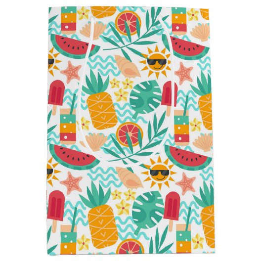 Sac Cadeau Moyen Amusement d'été (Devant)