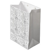 Sac Cadeau Moyen Analyse de la couche (Devant Angle)