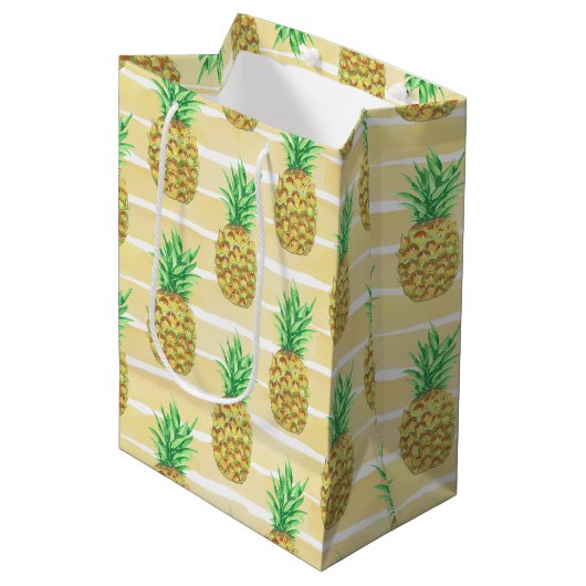 Sac Cadeau Moyen Ananas (Devant Angle)