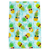 Sac Cadeau Moyen Ananas de Noël Tropical (Dos)