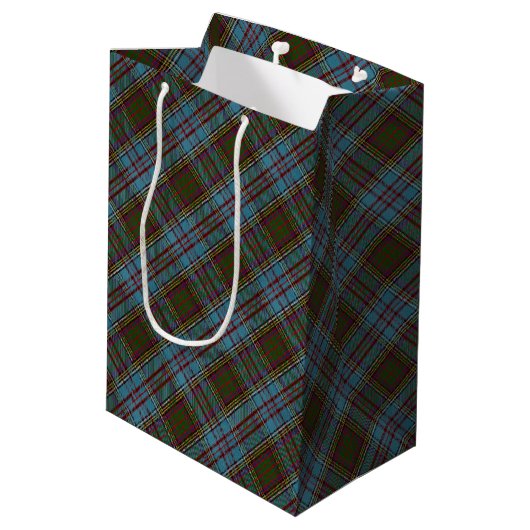 Sac Cadeau Moyen Anderson Clan Tartan Plaid Motif Scottish (Dos Angle)