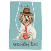Sac Cadeau Moyen Anglais Setter Papa (Dos)