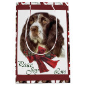 Sac Cadeau Moyen Anglais Springer Spaniel Christmas (Devant)