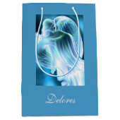 Sac Cadeau Moyen Angle bleu (Devant)