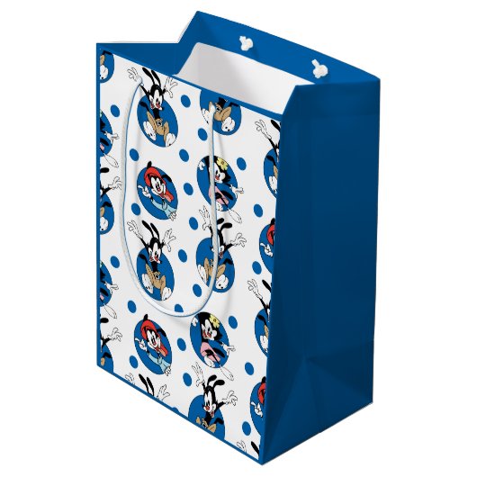 Sac Cadeau Moyen Animaniacs | Yakko, Wakko, & Dot Circle Pattern (Dos Angle)