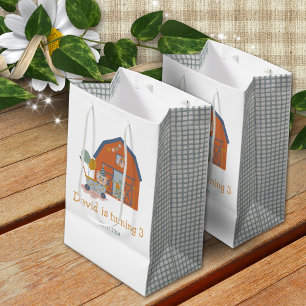 Sac Cadeau Moyen Animaux de ferme Fête d'anniversaire Favoriser